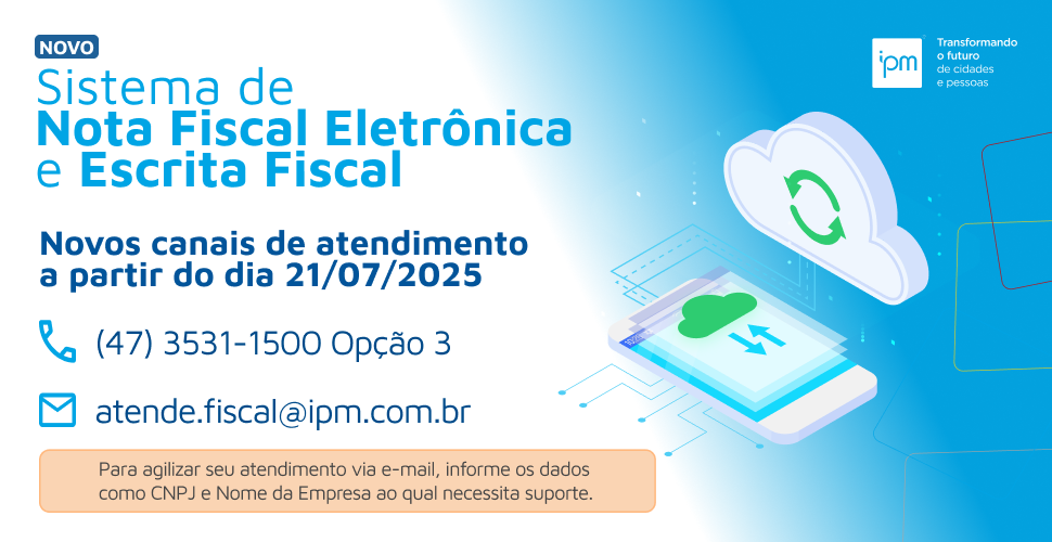 Atualização do sistema Fiscal Web